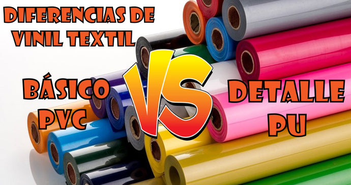 ¿Cuál es la diferencia entre vinil básico y vinil de detalle textil?